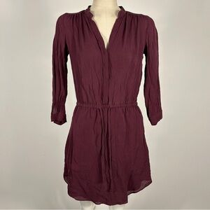 Babaton Deep Burgundy Long Sleeve Dress Size XS